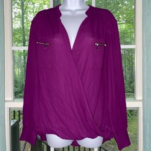 INC long sleeve blouse XL